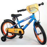 TPFSports NERF Kinderfahrrad - Jungen 16 Zoll - Rücktritt + Handbremse - Satinblau