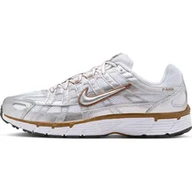 Nike P-6000 White/Metallic Silver-Lt British Tan 41