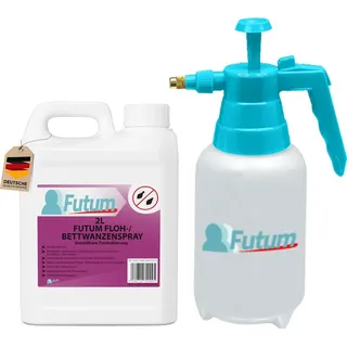 Futum 2L Bettwanzen- / Flohspray + Sprüher Spray