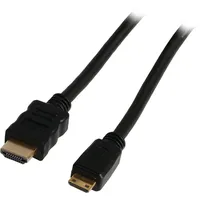 S-Conn HDMI - HDMI C-Stecker verg. HEAC 2m HDMI-Kabel Typ A (Standard) HDMI Type C (Mini) Schwarz