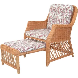 Home Affaire Rattanstuhl Handarbeit 67 x 91 x 75 cm Braun