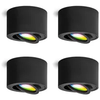 Linovum 4er Set SMOL Aufputz Deckenlampe schwenkbar kompatibel mit