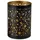 Formano Windlicht Rund Metall Schwarz-Gold