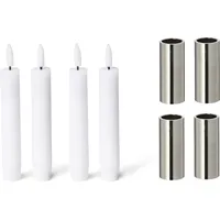 Novaliv Kerzenständer 4x Silber