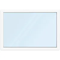 Fenster 160x110 cm, Kunststoff Profil aluplast IDEAL® 4000, Weiß, 1600x1100 mm, einteilig festverglast, 2-fach Verglasung, individuell konfigurieren