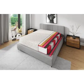 ADAMS GROUP Matratze 180x200 cm Prestige Sleep 7 Zonen H3 H4 Taschenfederkern Kokosmatte Höhe 23 cm