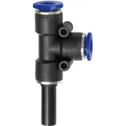 Riegler T-Steckverbindung, Stecknippel 8  »Blaue Serie «, L-Form, Schl.- Ø8