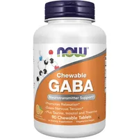 NOW Foods GABA Kautabletten 90 St.