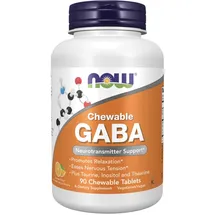 NOW Foods GABA Kautabletten 90 St.