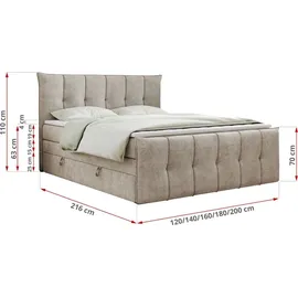 MKS Premium 11 King 140 x 200 cm H4 Beige