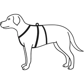 Trixie Panikgeschirr Stay Hundegeschirr Schwarz S-M