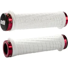 ODI Grips Troy Lee Designs Griffe Fahrradgriffe Weiß-Rot 130 mm