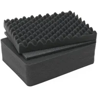 HMF ODR100 Koffereinlagen mit Rasterschaumstoff für Outdoor-Fotokoffer, 3er Set