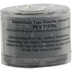 Kinesiologie Tape 5cmx5M Schwarz 1 ST