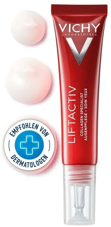 Vichy Liftactiv Collagen Specialist Augenpflege: Mildert sichtbar Krähenfüße, Tränensäcke und Augenringe.