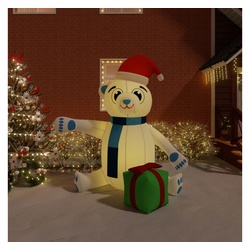 vidaXL Christbaumschmuck Weihnachtsdekoration Aufblasbarer Teddybär LED 240 cm (1-tlg) Modell 4 - 180 cm x 240 cm