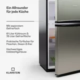 Klarstein Big Daddy Kühl-Gefrierkombination (87 l, 838 mm hoch, Silber)