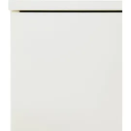 Priess Hochkommode PRIESS, weiß (weiß, weißglas), B:123cm H:103cm T:38cm, Sideboards, Türkommode