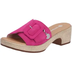 Remonte Pantolette »ELLE-Collection«, Blockabsatz, Sommerschuh, Schlappen, Zierschnalle, ELLE-Collection Remonte fuchsia 39