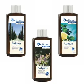 Spitzner - Saunaaufguss 3 Düfte Cypresse Rosmarin Melisse Citrus Mit Je 190 Ml