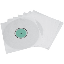 Hama Schallplatten-Innenhüllen, 10 Stück (mit transparentem Sichtfenster) Vinyl LP-Hülle, Schutzhülle