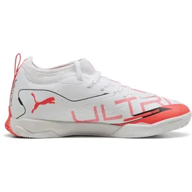 Puma Ultra 5 Match It Mid Kinder Puma White/Black/Glowing Red 34,5