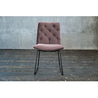 KAWOLA Esszimmerstuhl NEW CHARME, Stuhl Velvet, mit od. ohne Drehfunktion, versch. Farben grau|rosa
