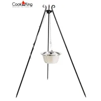 Cook King Dreibein 180 cm Edelstahl schwarz