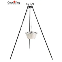 Cook King Dreibein 180 cm Edelstahl schwarz