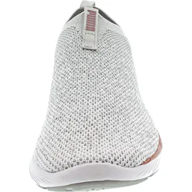 Puma Softride Remi Slip-on Knit Wn's Road Running Shoe, Ash Gray Puma White Rose Gold, 41