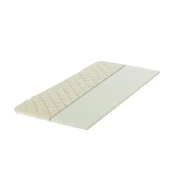 Matratzentopper  Elegant Lammflor , weiß , Maße (cm): B: 140 H: 6