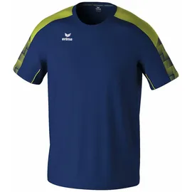 Erima Evo Star Junior Kurzarm-T-Shirt New Navy / Lime 116 cm