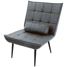 ML DESIGN modern liv Relaxsessel Kunstleder 97 x 100 x 79 cm Schwarz ergonomisch
