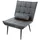 ML DESIGN modern liv Relaxsessel Kunstleder 97 x 100 x 79 cm Schwarz ergonomisch