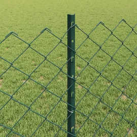 vidaXL Zaun 0,8 x 10 m Grün/Stahl