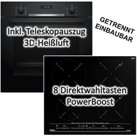 HERDSET Bosch Backofen Auszug + TEKA Kochfeld INDUKTION Multislider autark 60cm