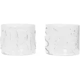 Ferm Living Doodle Trinkglas 0,2 l 2 St.