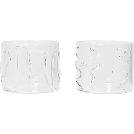 Ferm Living Doodle Trinkglas 0,2 l 2 St.