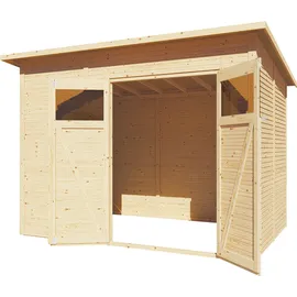 BERTILO Gartenhaus Pent Modern 4 3,35 x 2,31 m Beige