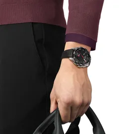 TISSOT T-Touch Connect Solar 47,5 mm Silikonarmband Schwarz T121.420.47.051.00