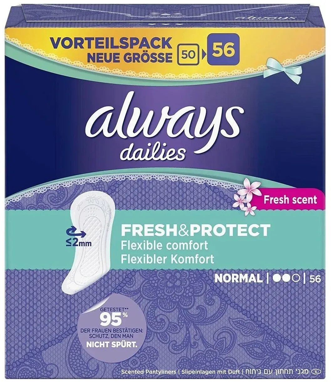 Always Slipeinlagen Fresh&Protect Normal 56er Big Pack