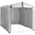 SoBuy Fahrradgarage Foliengerätehaus Silber, 159x165x219 cm