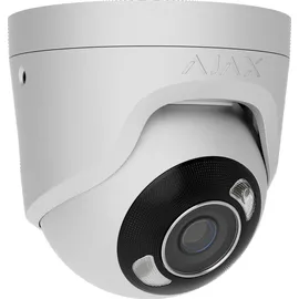 Ajax Turretcam Hl IP Eyeball Kamera, 8 MP, 4.0 mm, Intelligente Videoanalyse, Weiß (HAN 126267)