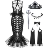 Spooktacular Creations Kinder Meerjungfrau Skelett kostüm