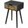 [en.casa] Östersund Schwarz Holz 60 x 40 x 30 cm