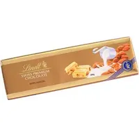 Lindt Tafelschokolade weiße Mandel, Großtafel, 300 g