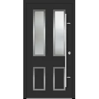 Aluminium  Landhaustür "CORGINA" 82 mm RC2 Anthrazit Eisenglimmer DB 703 beidseitig innen öffnend DIN rechts