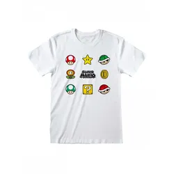 T-Shirt Super Mario - Items (größe S)
