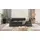 s-style möbel Chesterfield-Sofa Schwarz Textil, Echtholz,Birke, 3-Sitzer Füllung: Silikon,Silikon,Komfortschaum, 203x72x86 cm