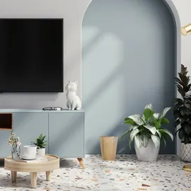 Relaxdays Papierkorb 7,5 l Braun